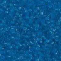 Miyuki Delica Perlen 11/0 - Transparent capri blue dyed DB-1318